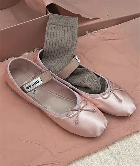 miu miu flats replica|mini miu ballet flats.